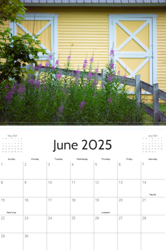 2025 Vermont Calendar